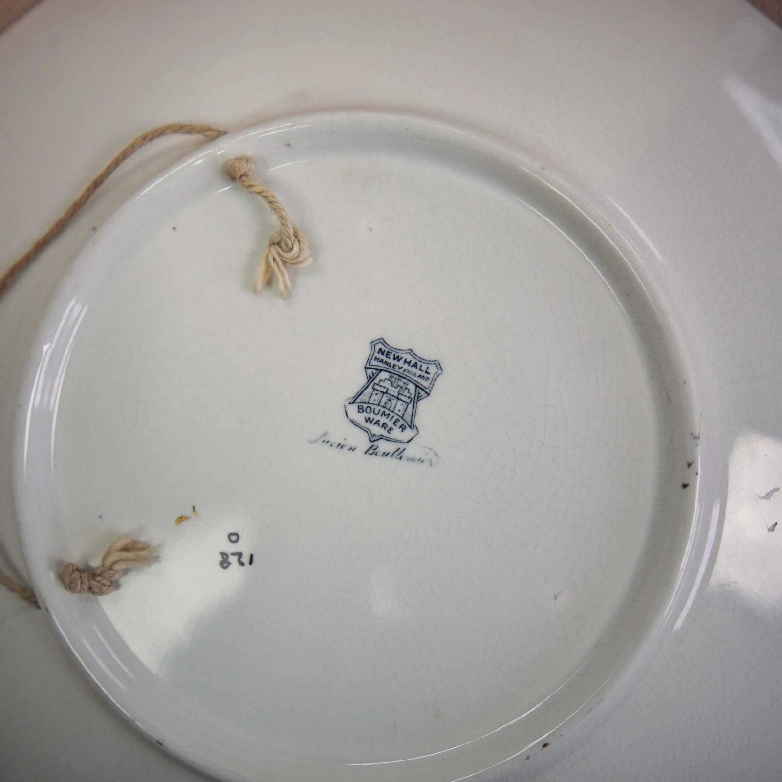 photo furniture New Hall Boumier Ware Plate Lucien Boullemier Pink Blossom Art Deco Charger 29cm