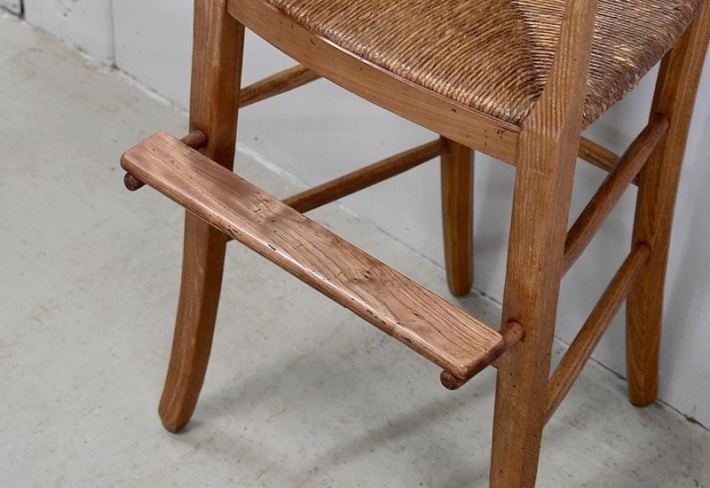 High Chair Of Child Straw, 19th photo vintage