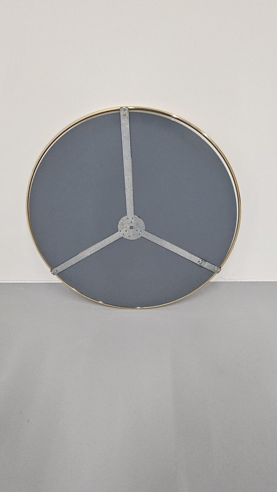 Italian 1960s Solid Brass Wall Mirror With Original Patina – Milan Nightlife Provenance photo 450.0