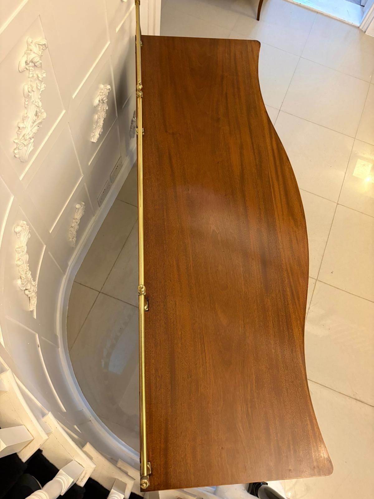 Antique Early 20th Century Figured Mahogany Serpentine Sideboard photo buy