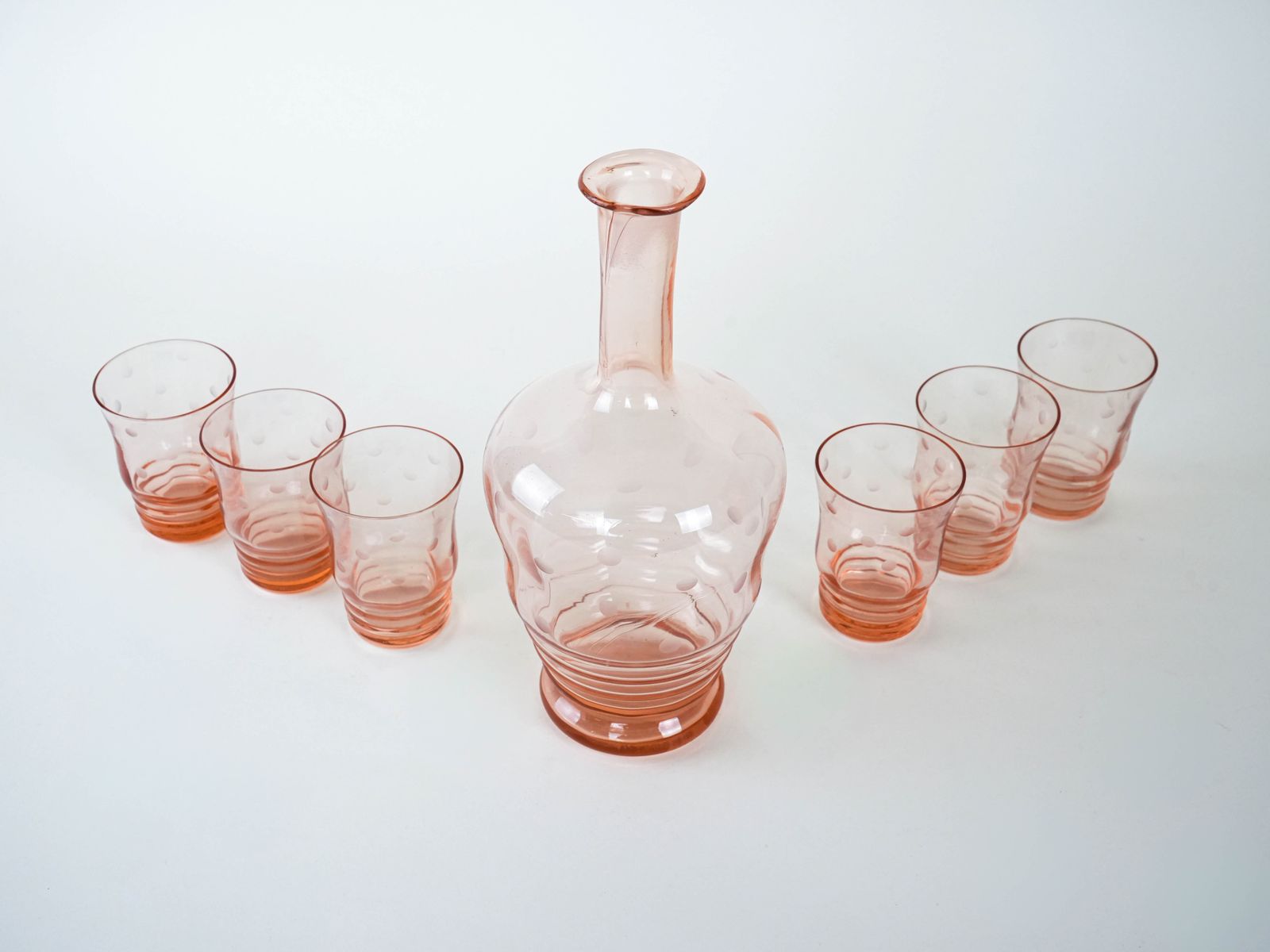 Set Of Glasses And Carafe, Italian Design, 1970s, Made In Italy photo Home Decor