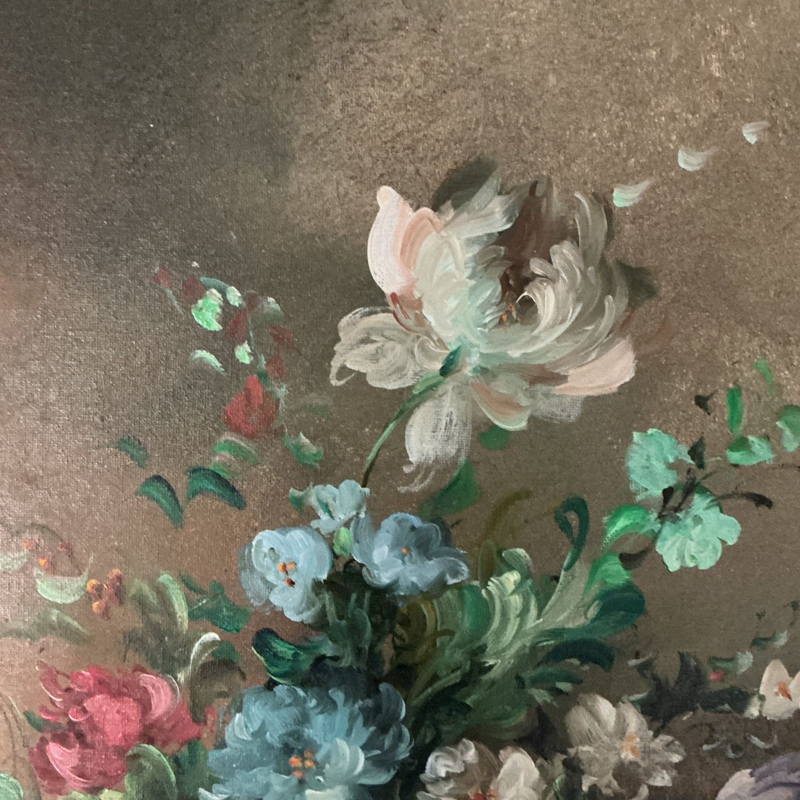 Continental School Still Life With Flowers photo vinterior