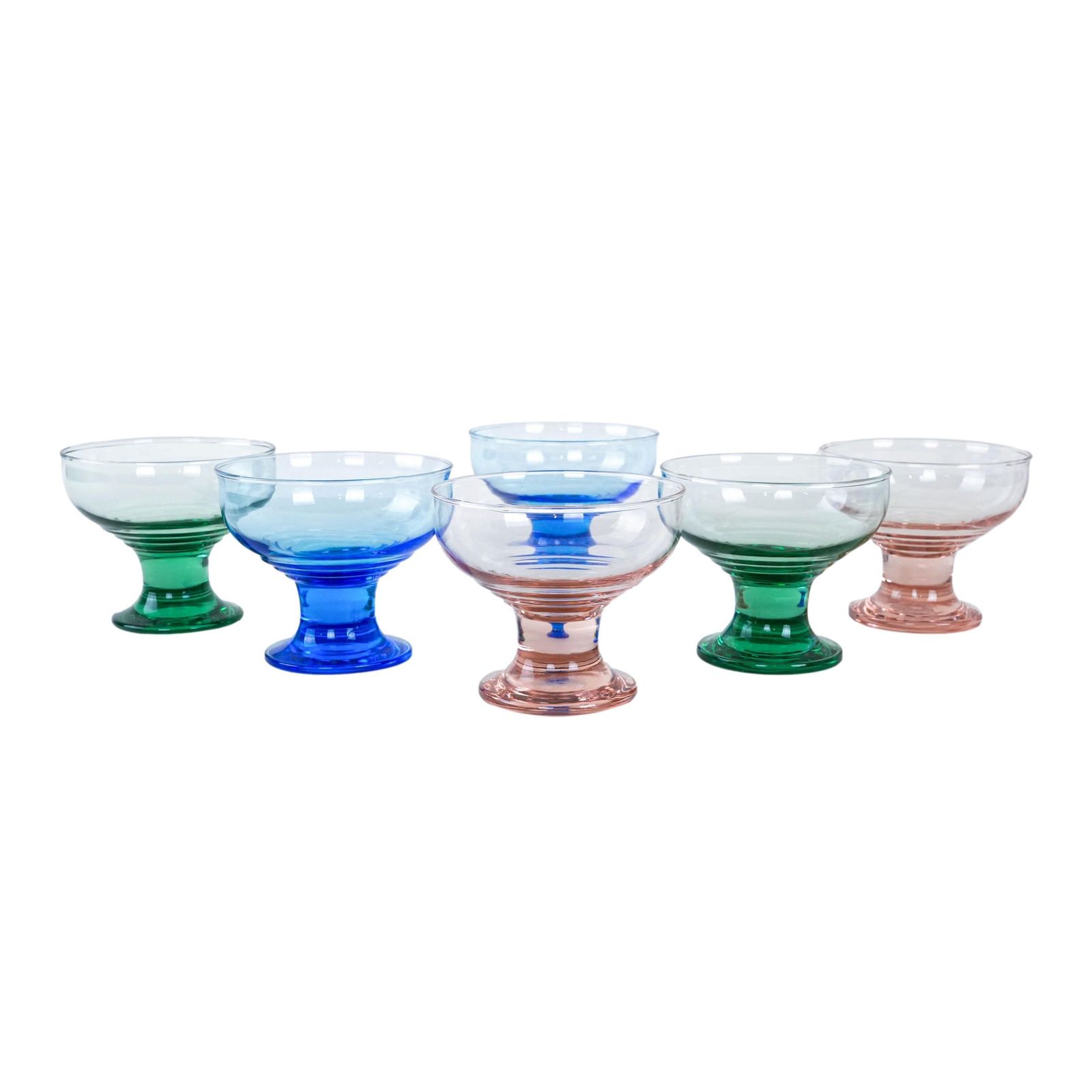 Set Of Dessert Bowls, Italian Design, 1970s, Production: Italy