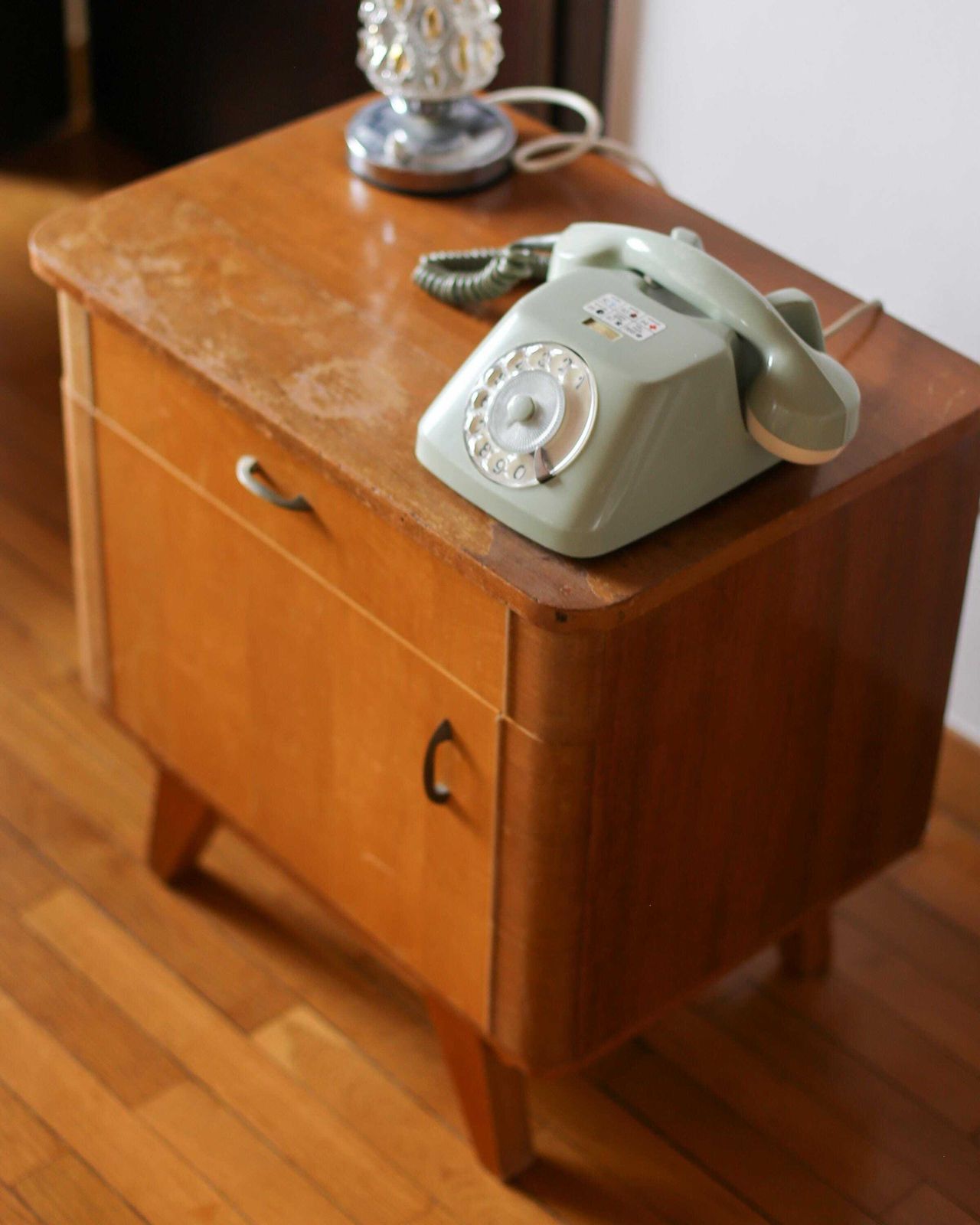 Vintage Yugoslav Nightstand / Mid Century Socialist Design / Yugoslavia 1960s–1970s photo Furniture