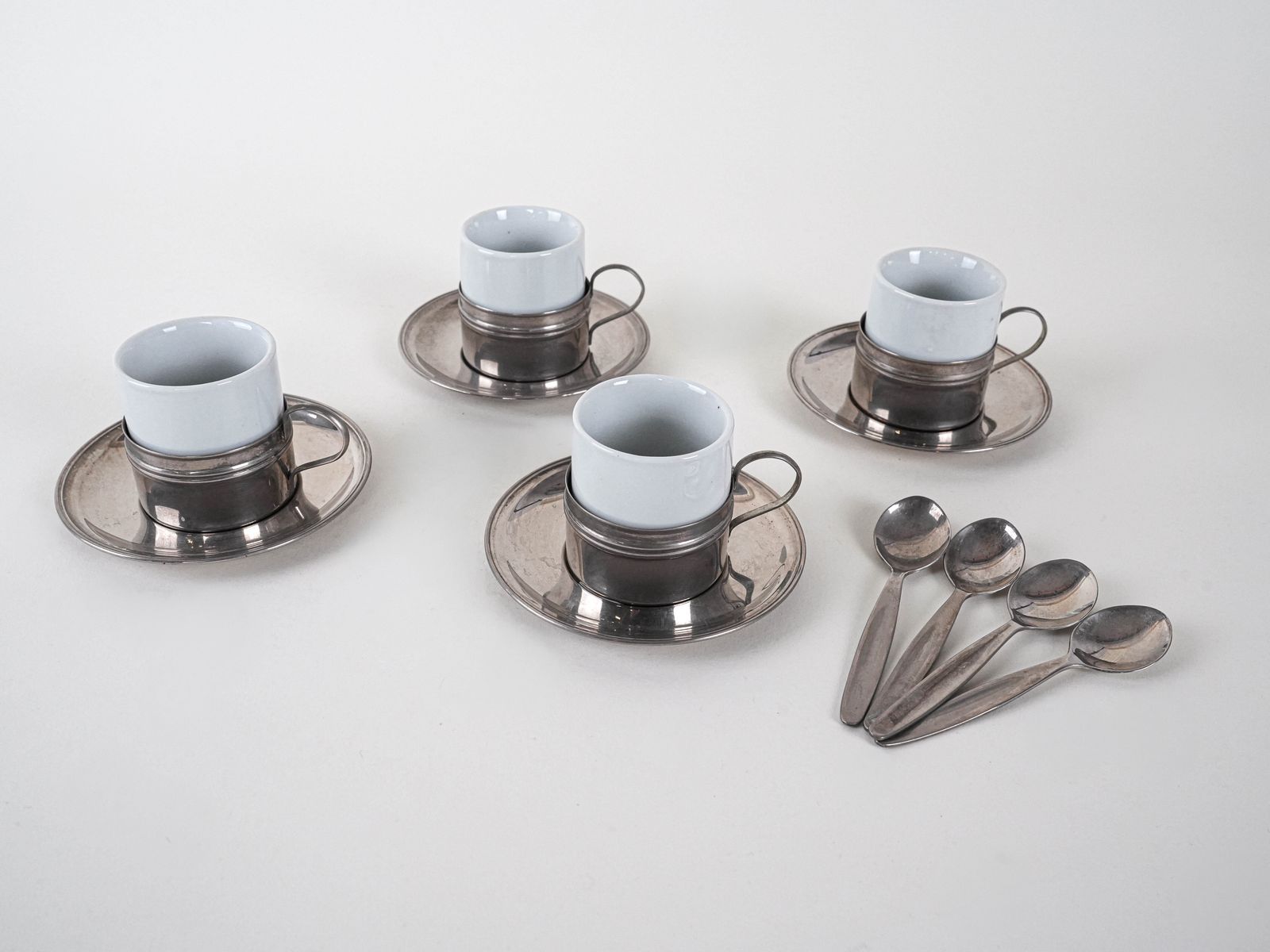Set Of Espresso Cups, Italian Design, 1980s, Made In Italy photo 299.0