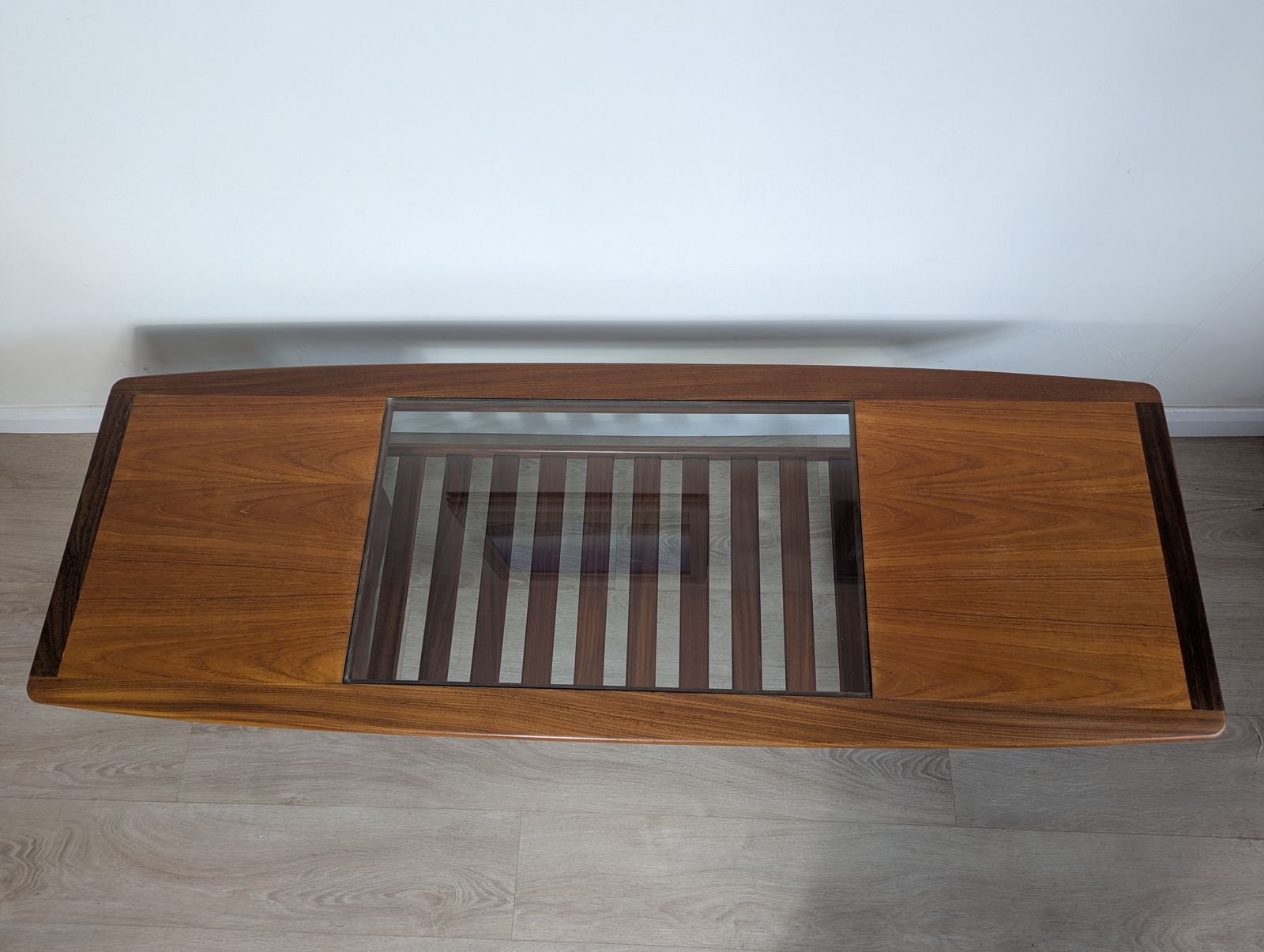 G Plan “Long John” Teak & Glass Coffee Table With Slatted Undershelf Rare Find | Mid Century Modern (C.1960s–70s) photo buy
