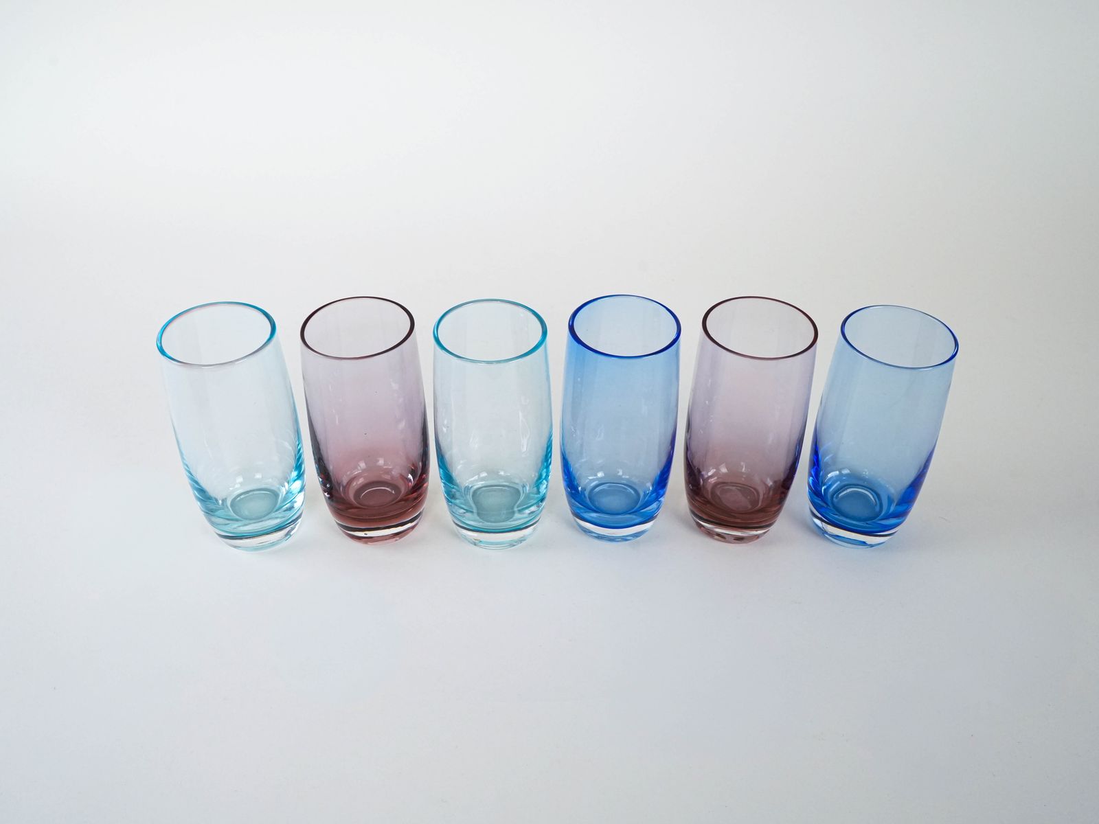 Set Of Colourful Glasses, Italian Design, 1980s, Production: Italy photo Home Decor