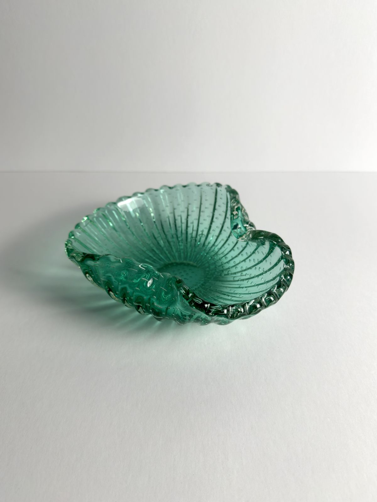 Green Murano Glass Bowl By Barovier & Toso, Italy, 1960s photo for sale