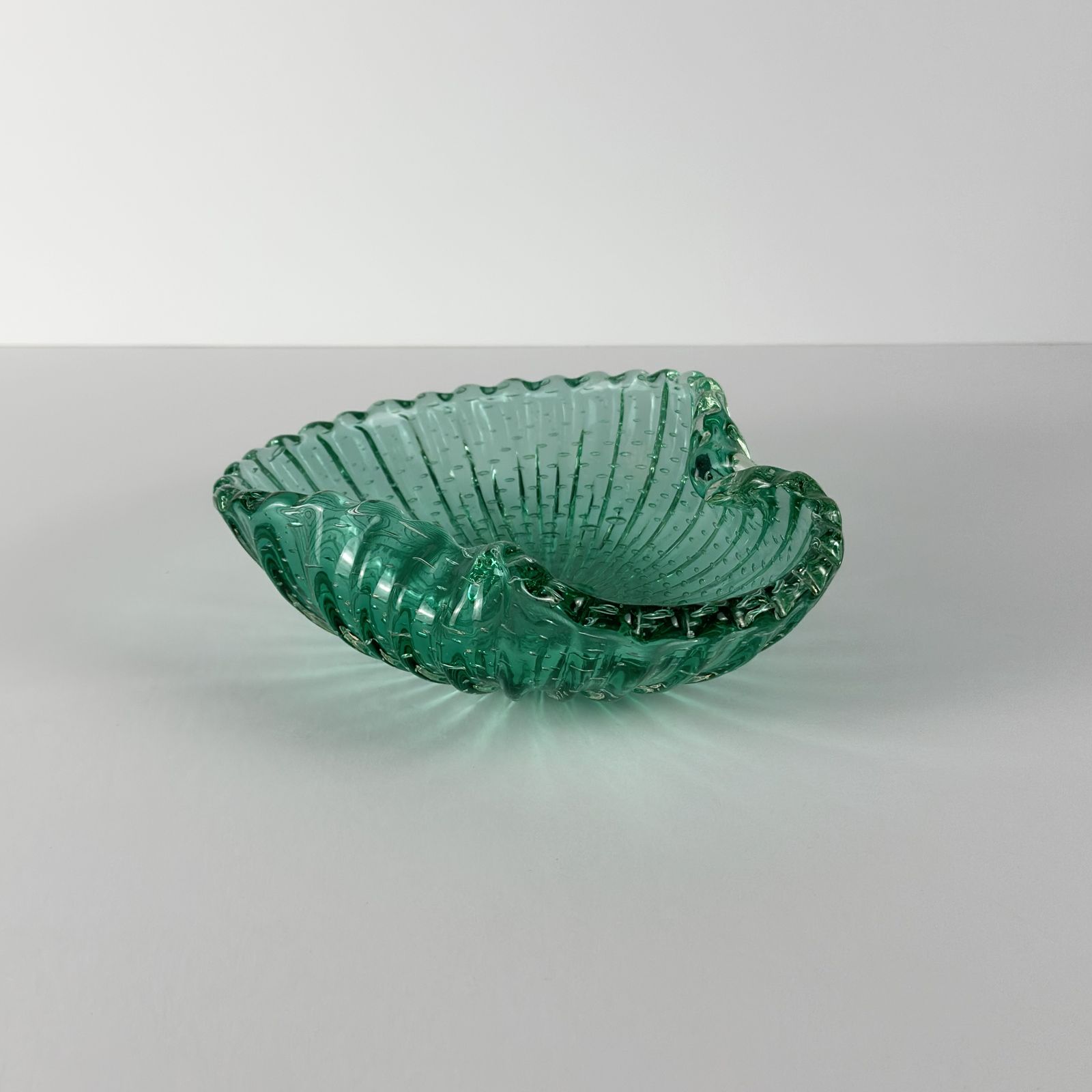 photo furniture Green Murano Glass Bowl By Barovier & Toso, Italy, 1960s