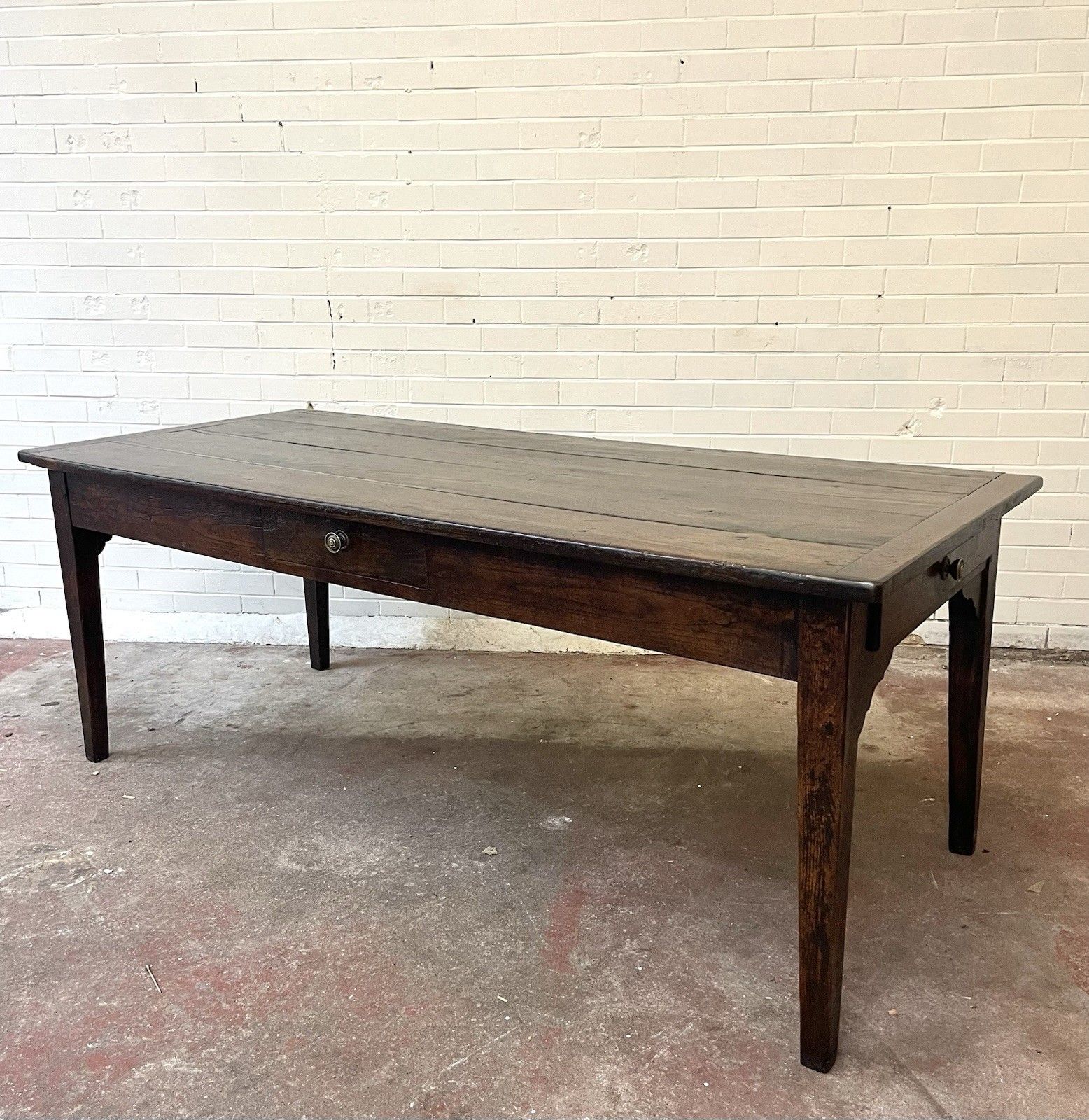 An Absolutely Sensational Late 18th Century Oak French Table. photo furniture