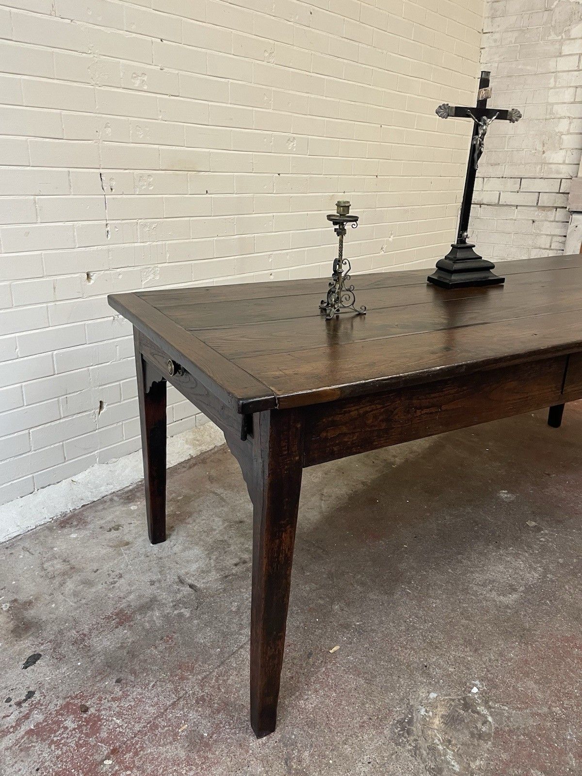 An Absolutely Sensational Late 18th Century Oak French Table. photo Furniture