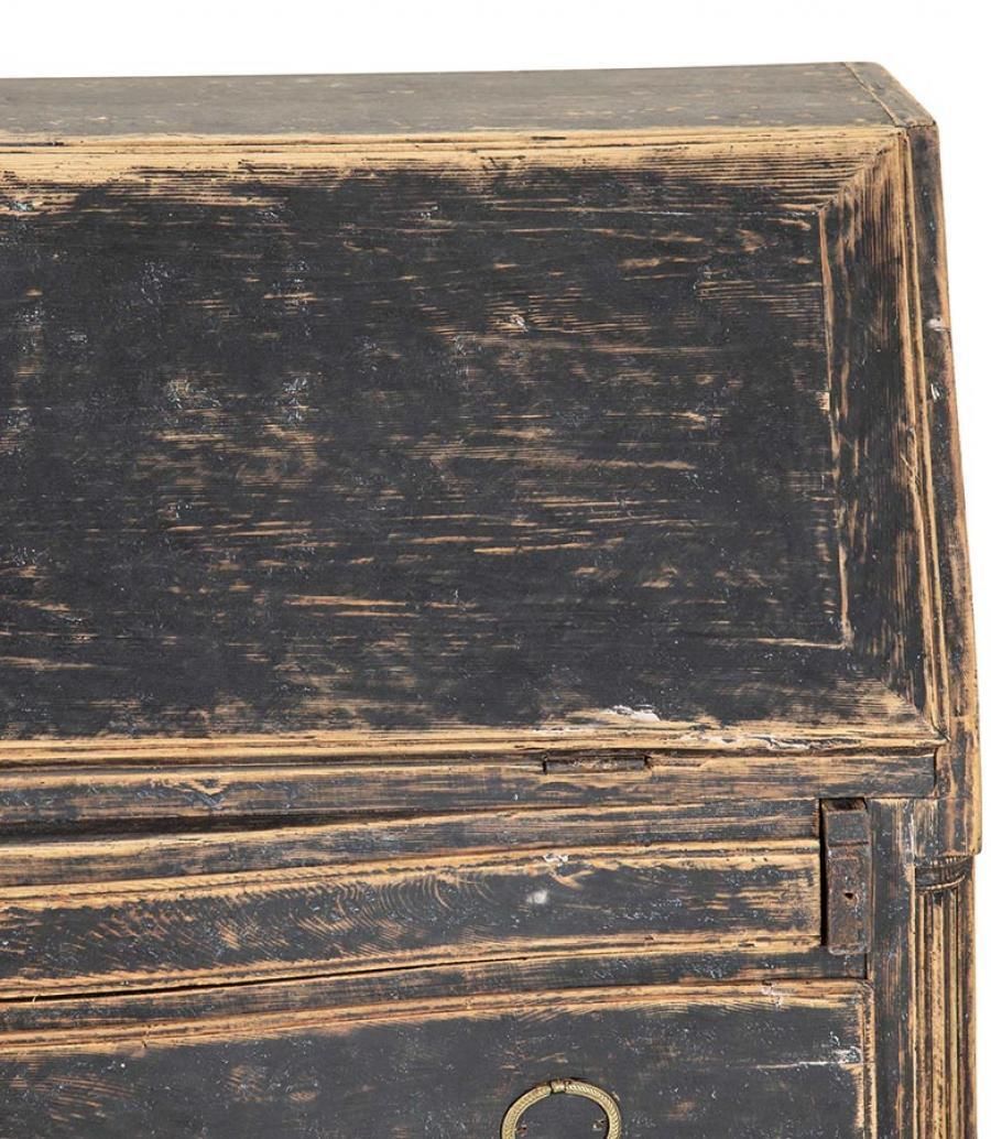 19th Century Black Swedish Bureau photo Furniture