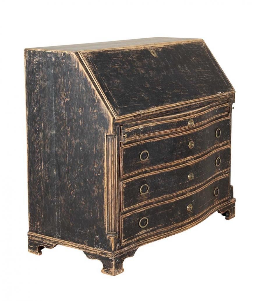 photo furniture 19th Century Black Swedish Bureau
