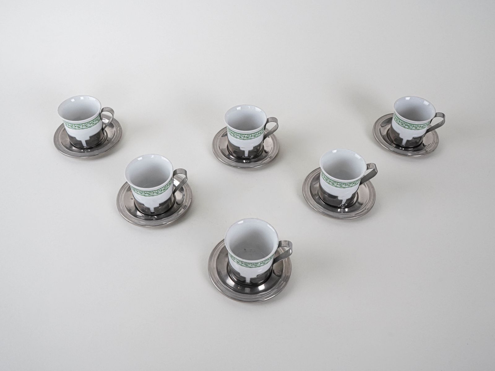 Set Espressokopjes, Italiaans Design, Jaren 1980, Made In Italy photo 299.0
