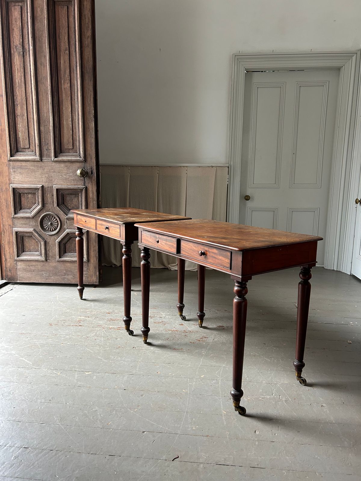 Rare Pair Of 19th Century Country House Writing Tables photo 2800.0