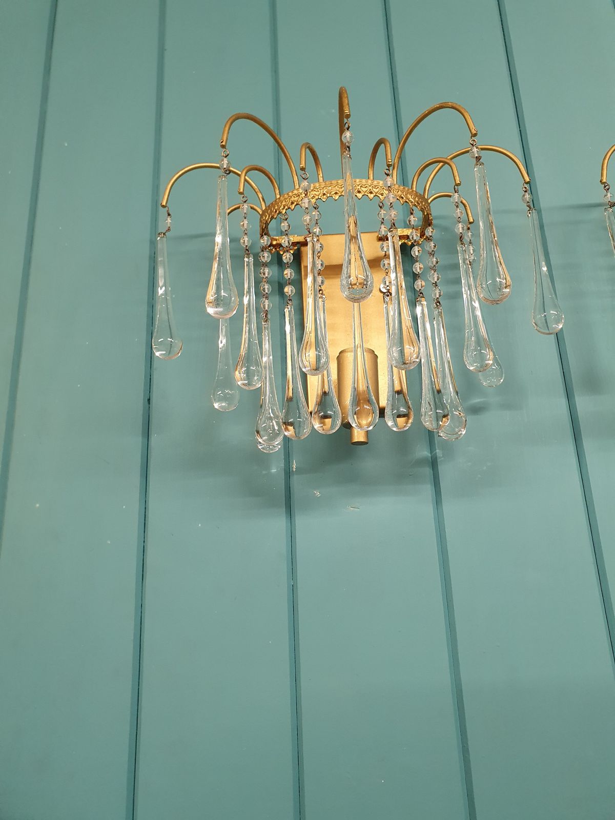 1950s Pair Of Drip Antique Wall Lights photo Lighting