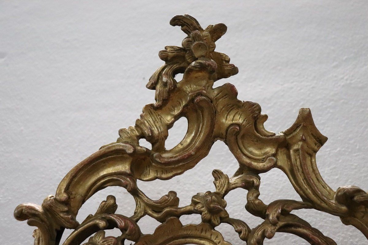 Carved And Gilded Wood Wall Mirror, Early 20th Century photo buy