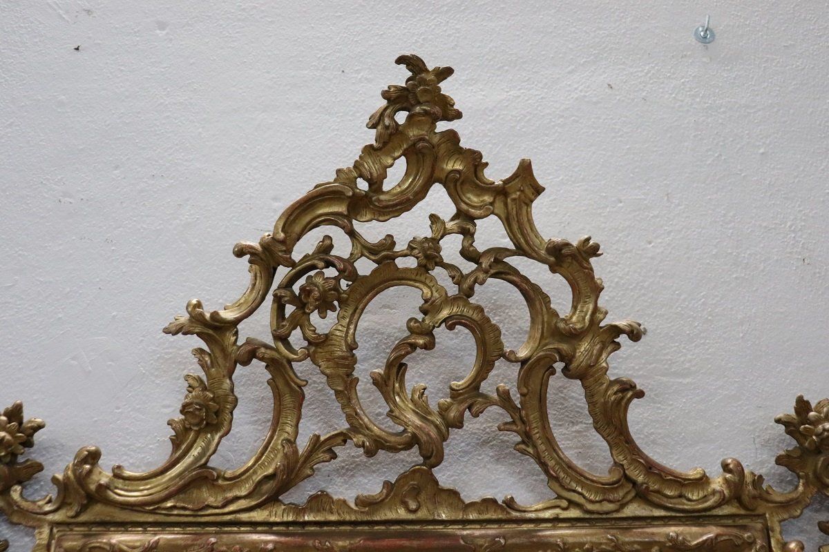 Home Decor Carved And Gilded Wood Wall Mirror, Early 20th Century photo