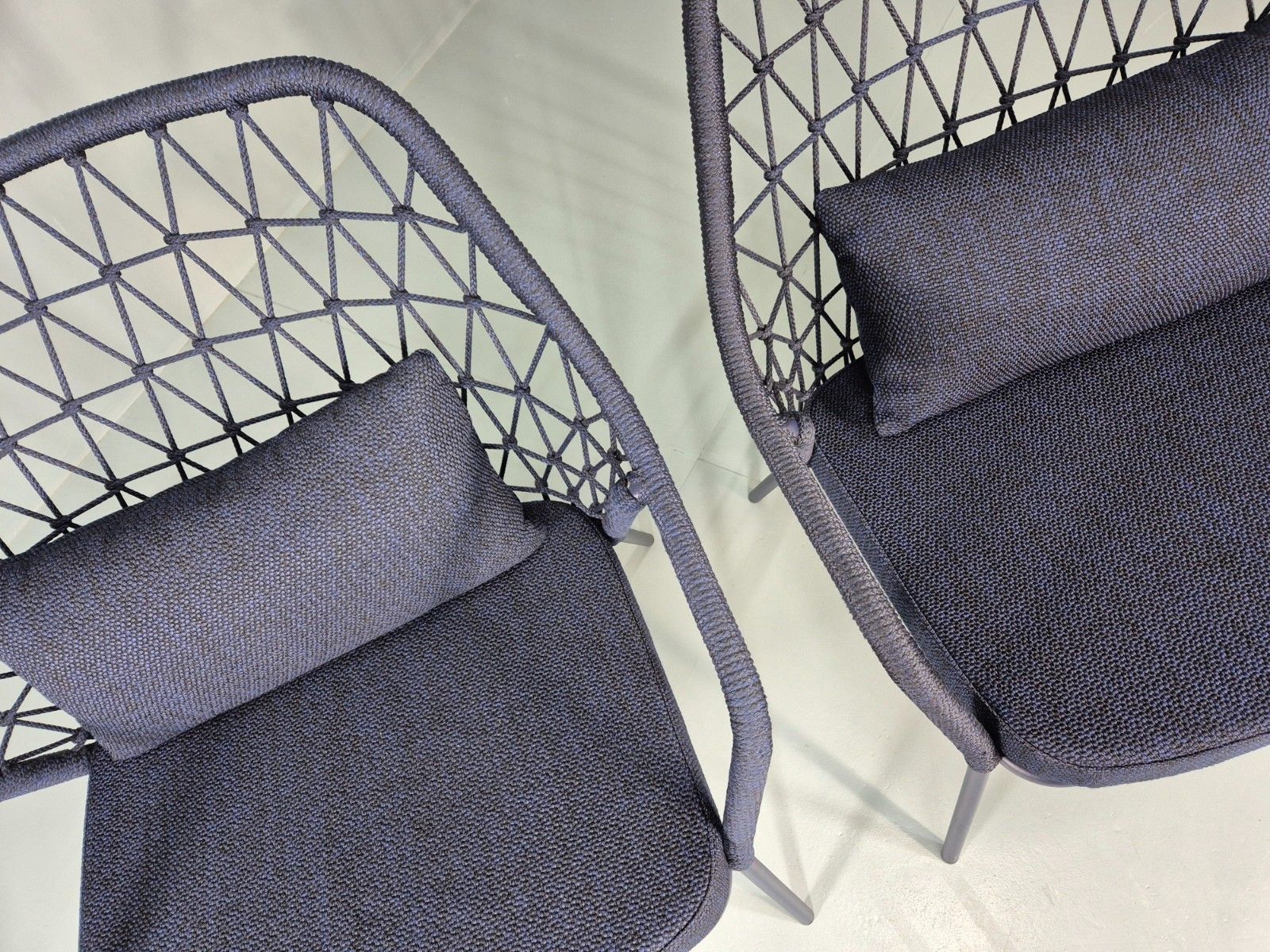 2 Pedrali Panarea 3679 Chairs Modern Design Blue Italian  Eb11430 Mnor photo vinterior