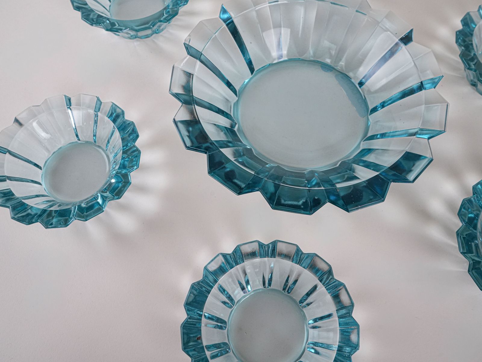 Set Of Glass Bowls, Italian Design, 1970s, Made In Italy photo 319.0