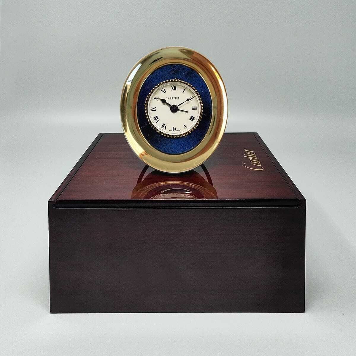 1960s Gorgeous Cartier Desk Travel Alarm Clock Pendulette. Made In Swiss photo furniture