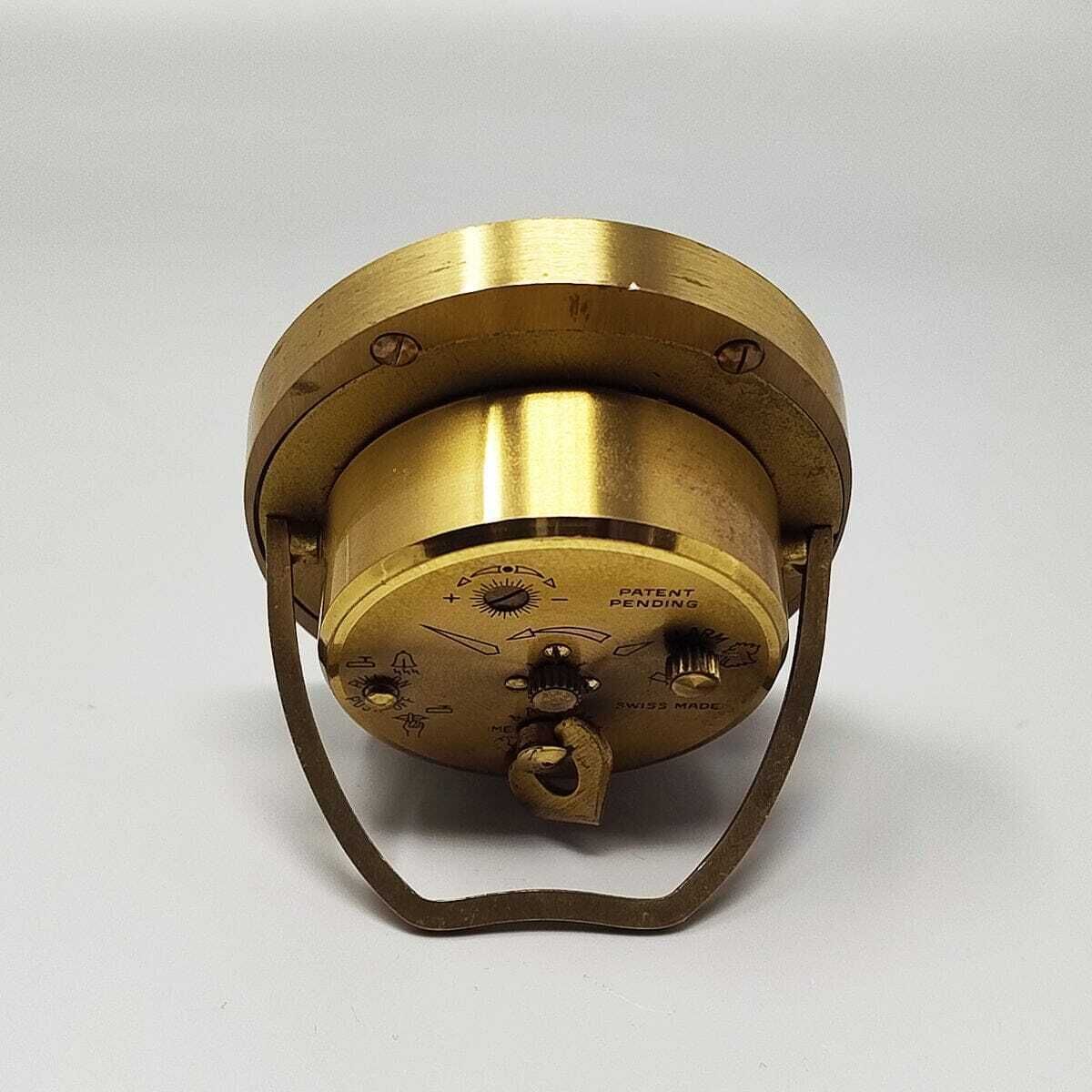 1960s Gorgeous Cartier Desk Travel Alarm Clock Pendulette. Made In Swiss photo vinterior