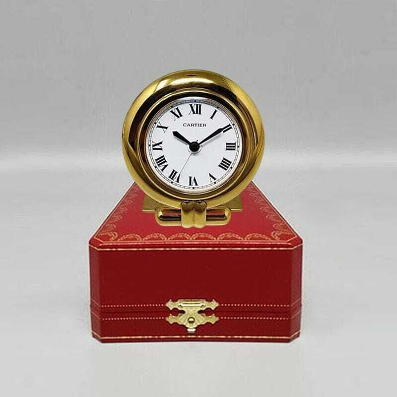 1990s Gorgeous Cartier Alarm Clock Pendulette "Colisee". Made In France photo buy