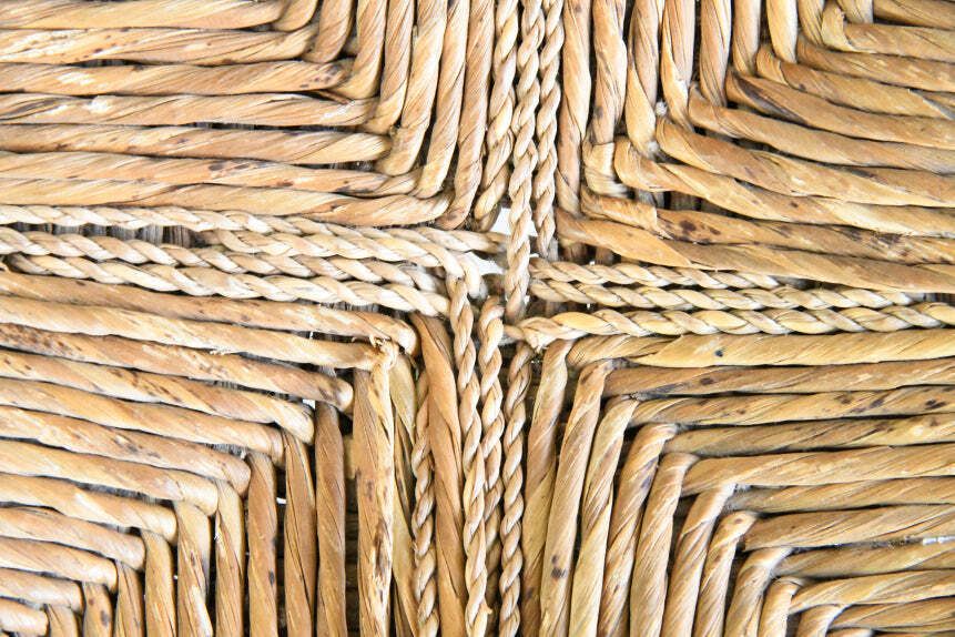 Antique Beech & Rush Arts & Crafts Style Occasional Chair photo vintage