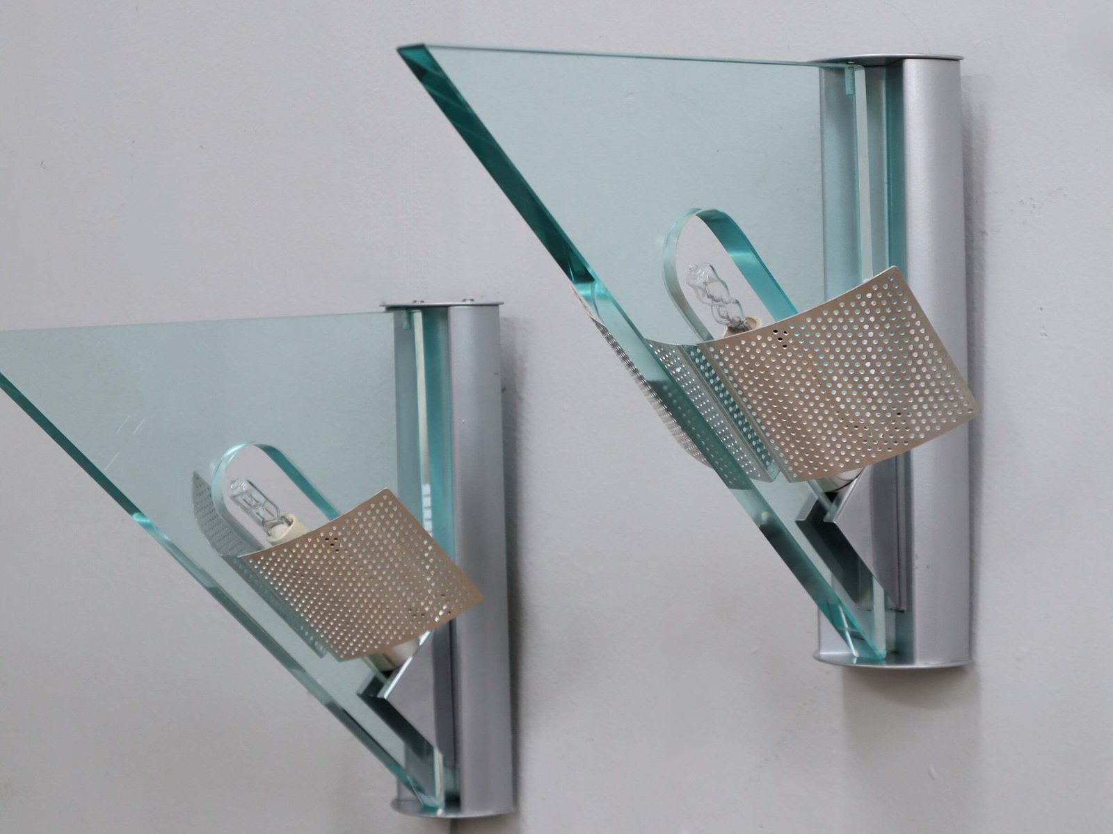Artemide Icaro Wall Sconces Carlo Forcolini Post Modern Design 1980s photo Art