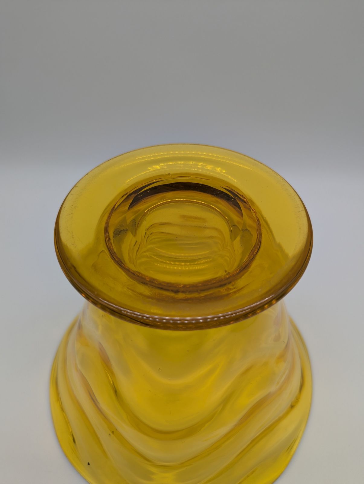 50.0 Uranium Glass Bowl By Thomas Webb photo