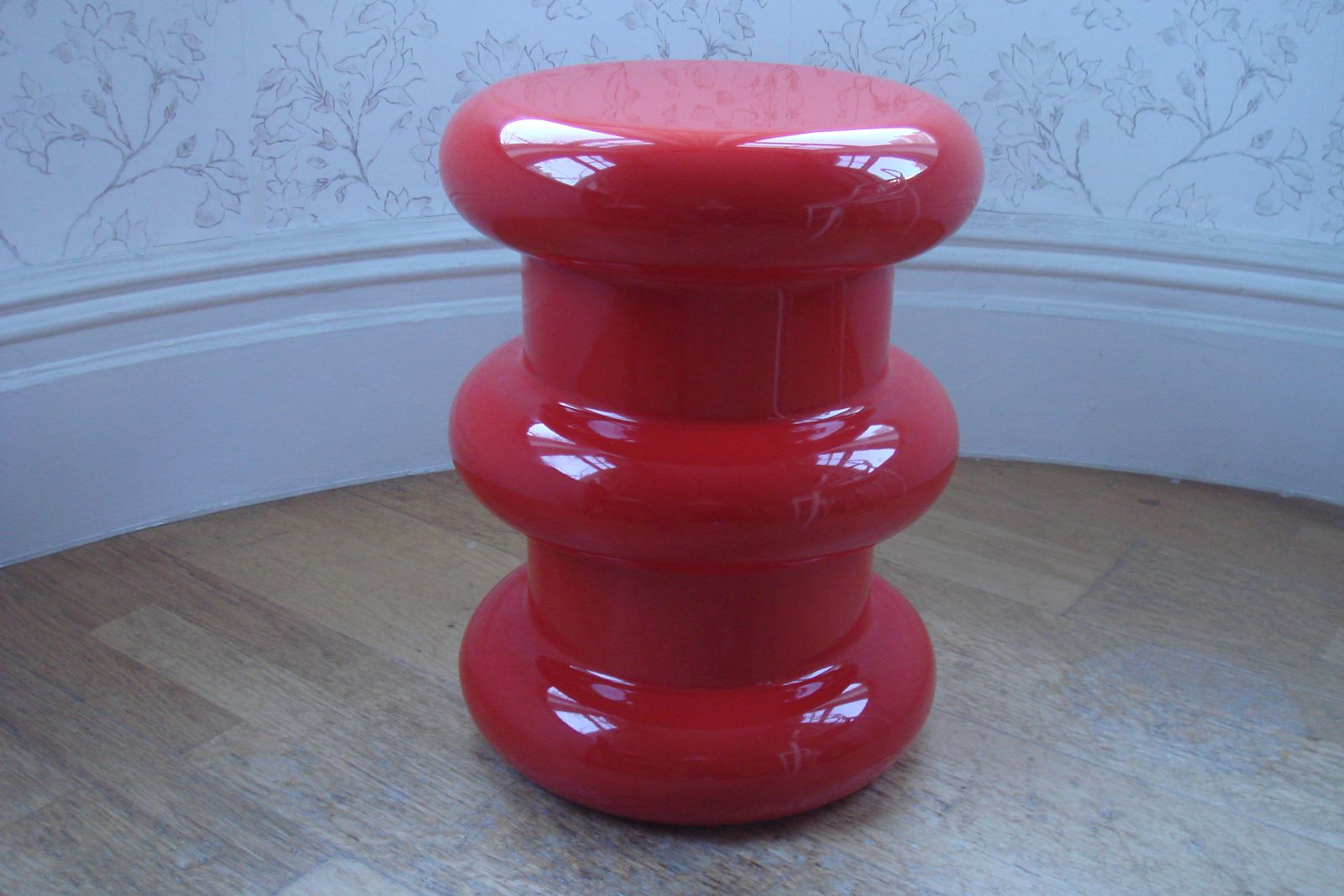 New Kartell Pilastro Design Ettore Sottsass Stool In Red Made In Italy photo buy