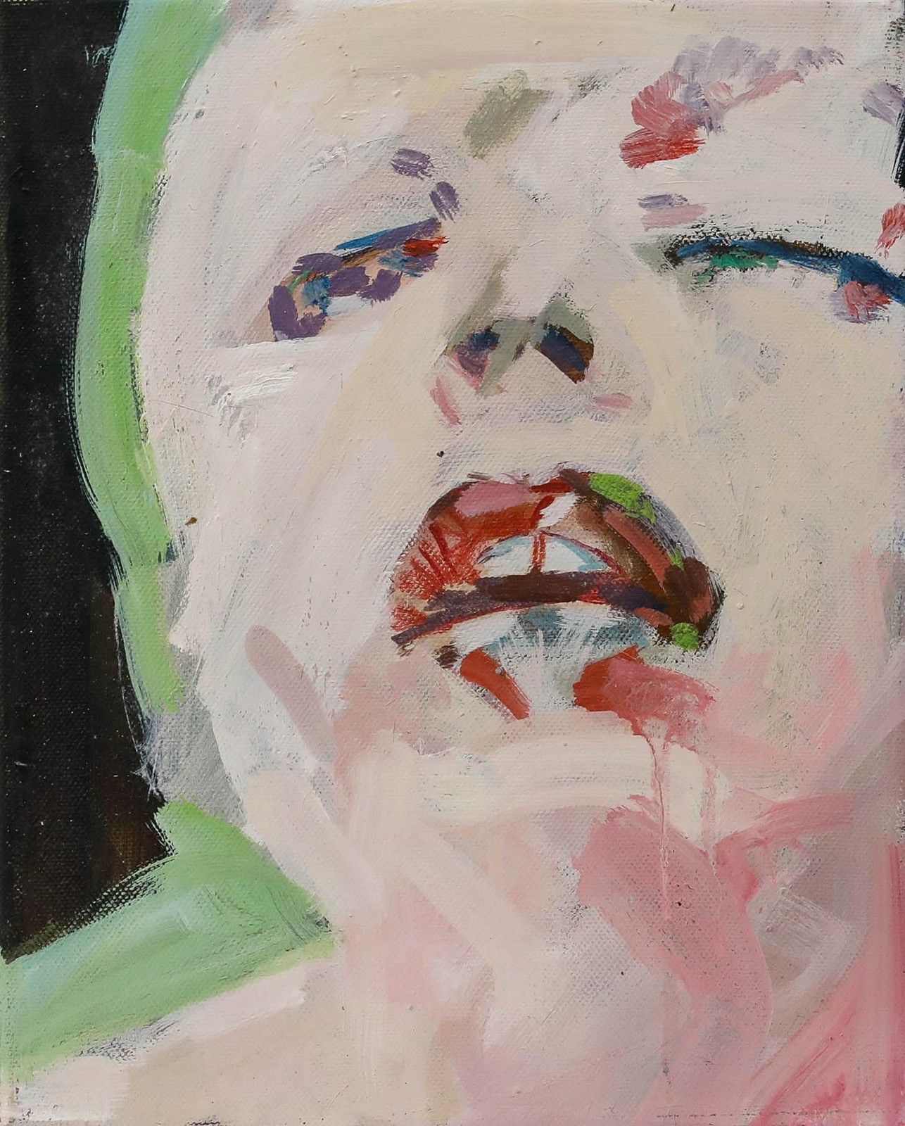Richard J.S. Young Contemporary Oil, Lips, Oh Lips photo furniture