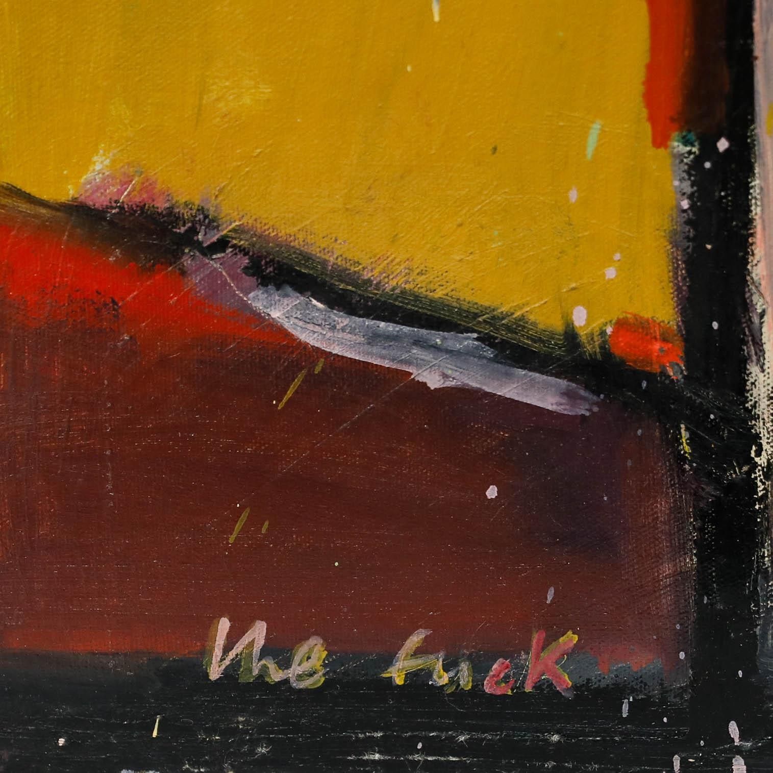 Richard J.S. Young Contemporary Oil, Expletive Abstraction photo Art