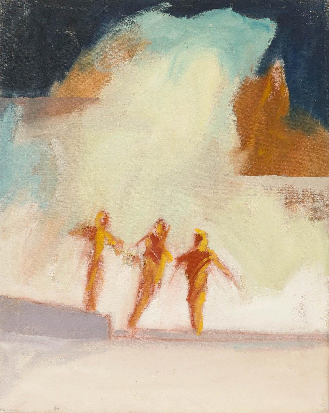 Richard J.S. Young 1998 Oil, Playing In The Ruins photo furniture