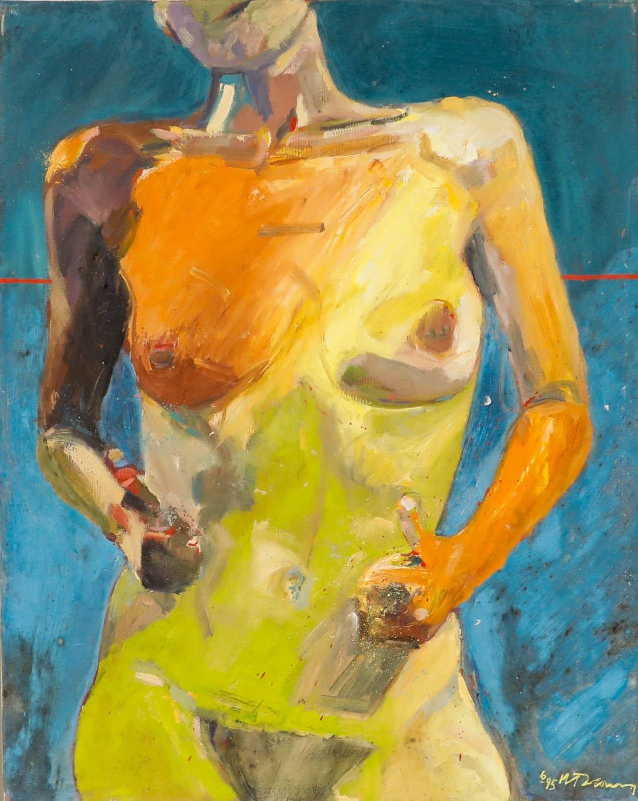 Richard J.S. Young 1995 Oil, Nakedness photo furniture