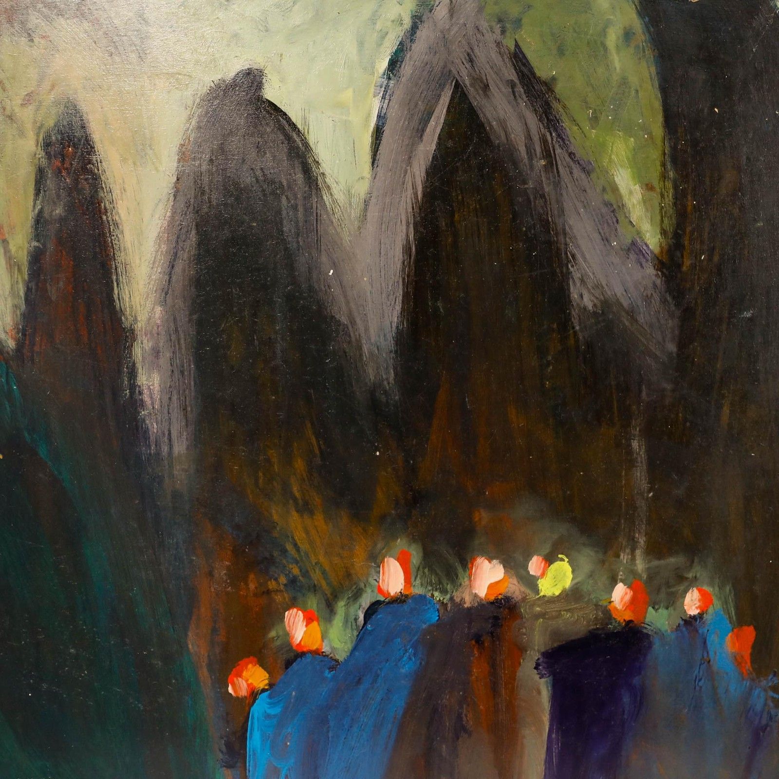 Richard J.S. Young 20th Century Oil, Abstract View photo Art