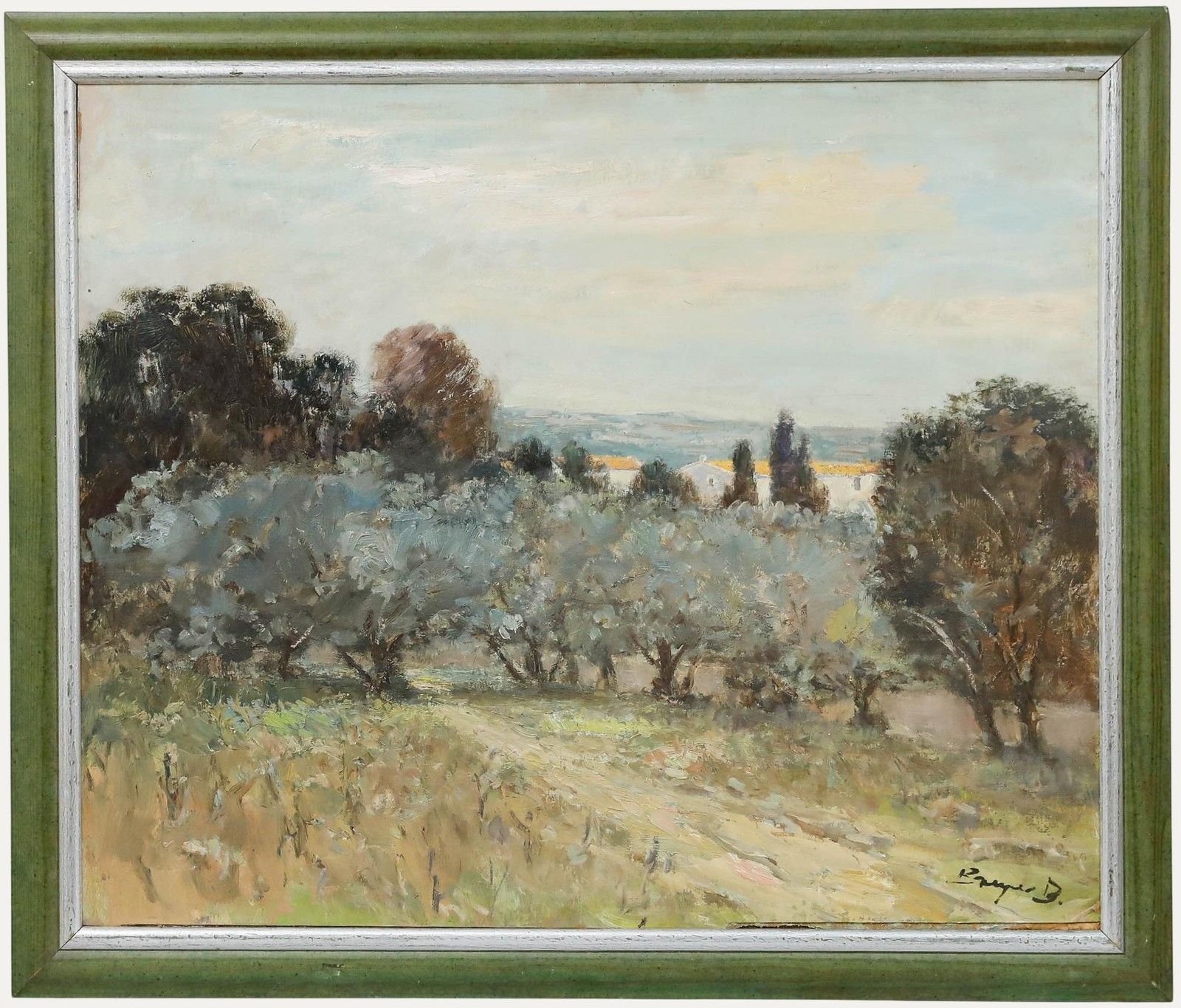Benno Breyer (1939 2013) Framed 20th Century Oil, Landscape In Provence