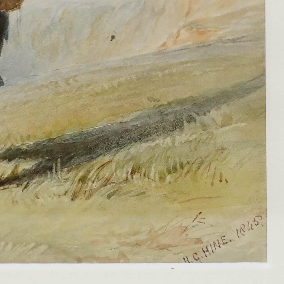 Henry George Hine Ri (1811 1895) Framed 1845 Watercolour, Rip Van Winkle photo vinterior