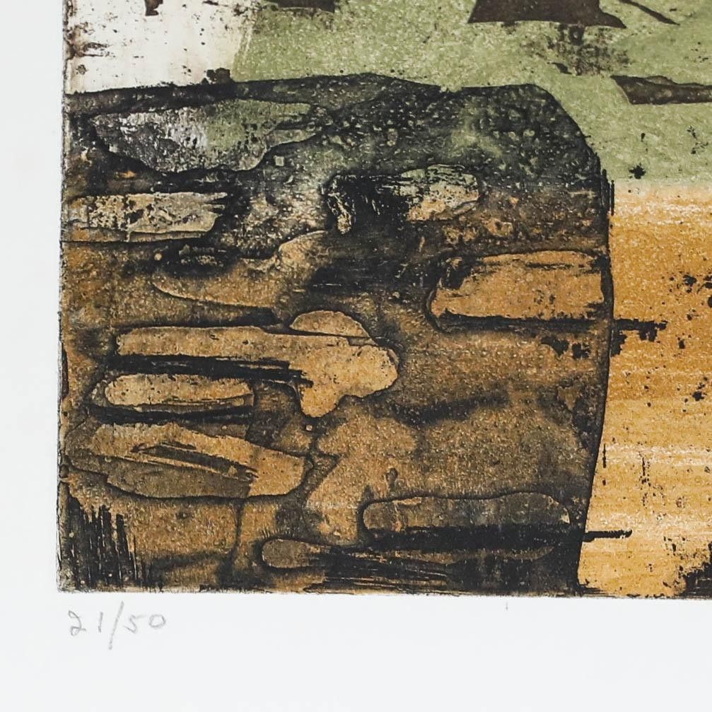 Betty Connal Peebles (1935 1999) 20th Century Collagraph, Summer Day photo 145.0