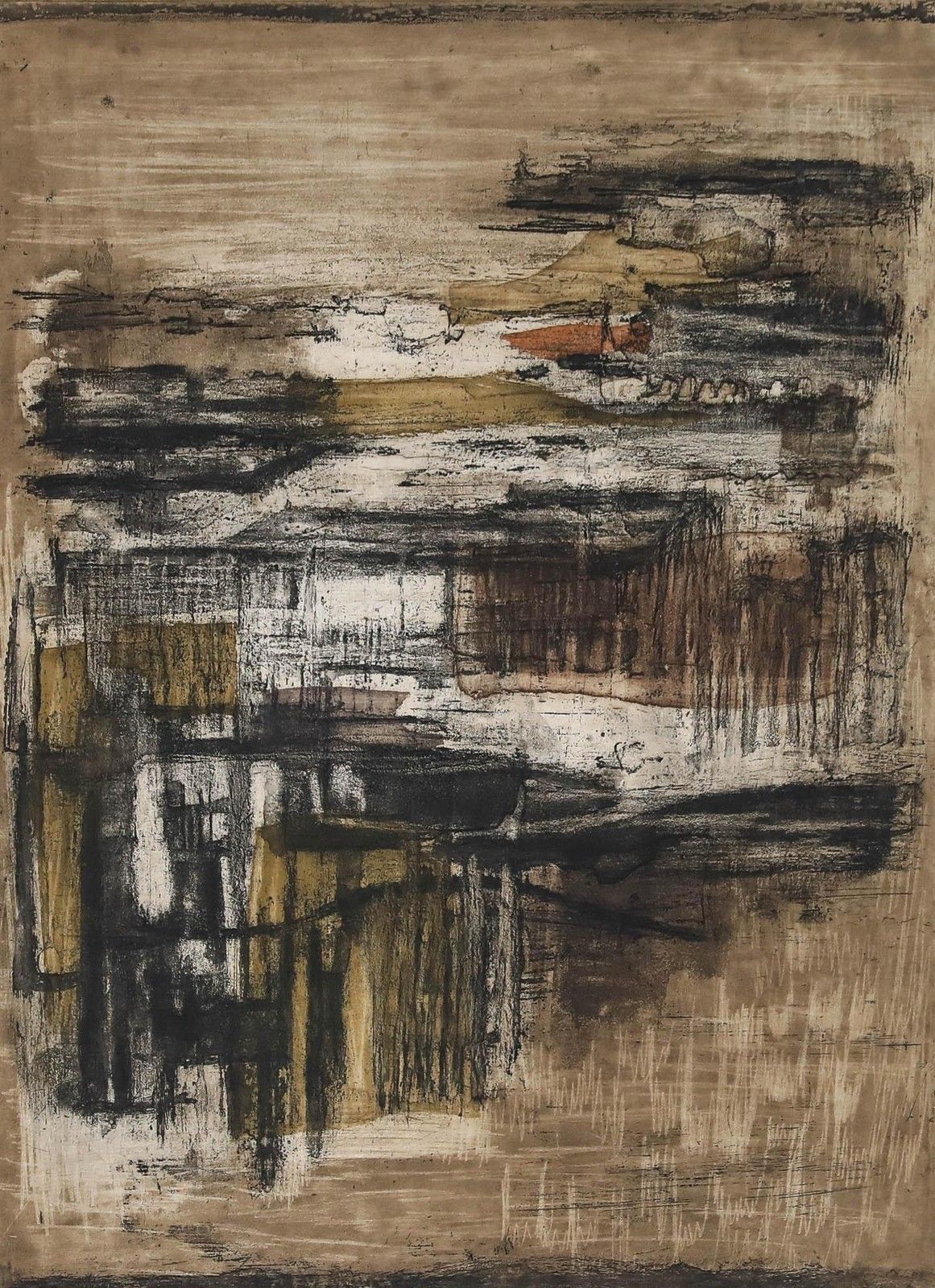 Betty Connal Peebles (1935 1999) 20th Century Collagraph, Marine photo furniture
