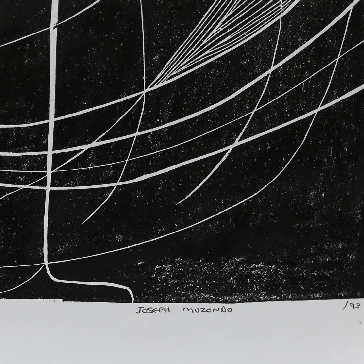 Joseph Muzondo (B.1955) 1993 Woodcut, Spiritual Winds Of Shave photo 175.0