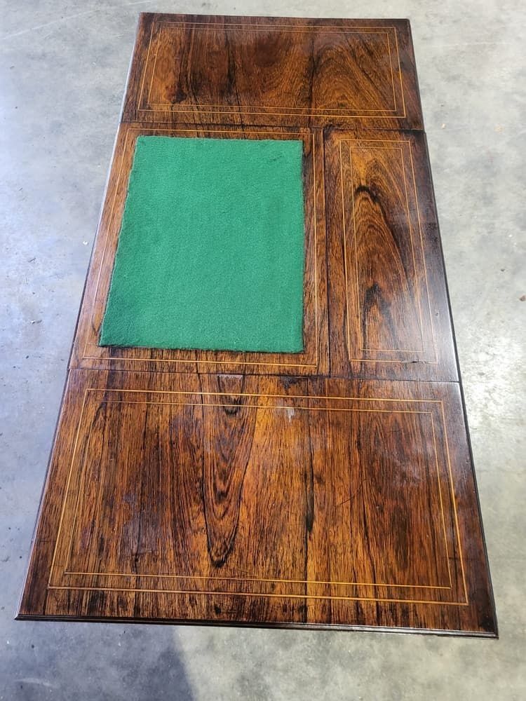 Antique Edwardian Inlaid Rosewood Small Writing Desk Table Drawers photo 495.0