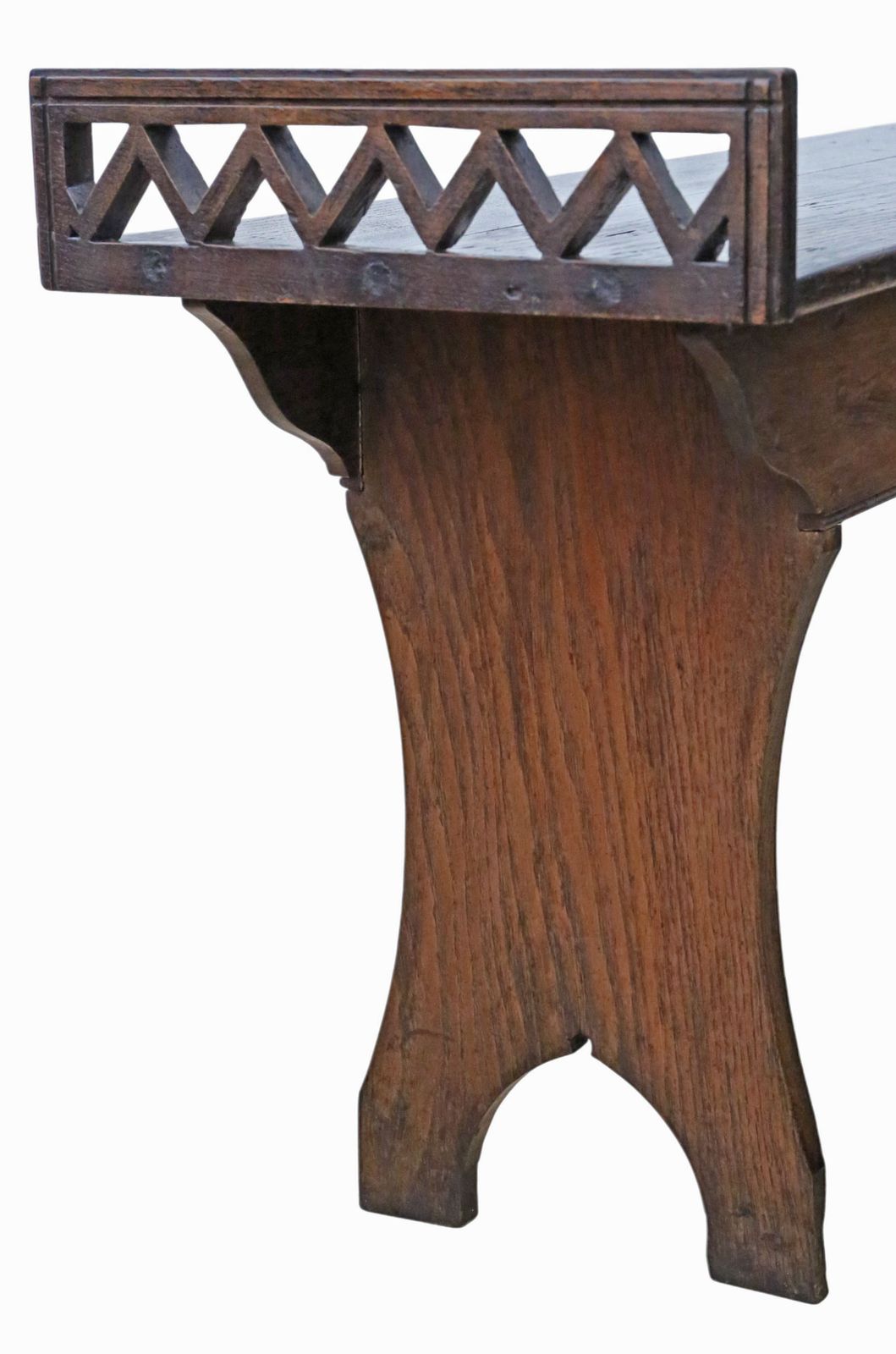 Antique 19th Century Arts & Crafts Decorative Oak / Elm Window Seat – Fine Quality photo 1965.0