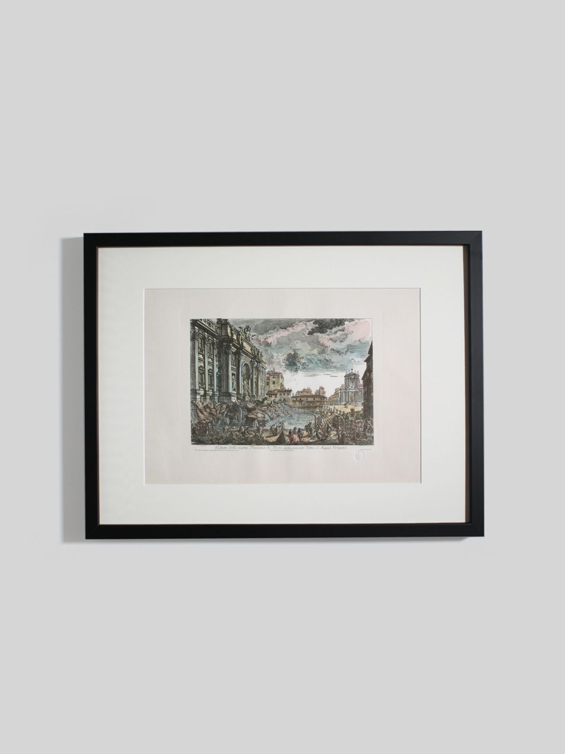 photo furniture Giovanni Battista Piranesi (1720 1778) "Veduta Della Vasta Fontana Di Trevi" Etching, 1750s, Italy
