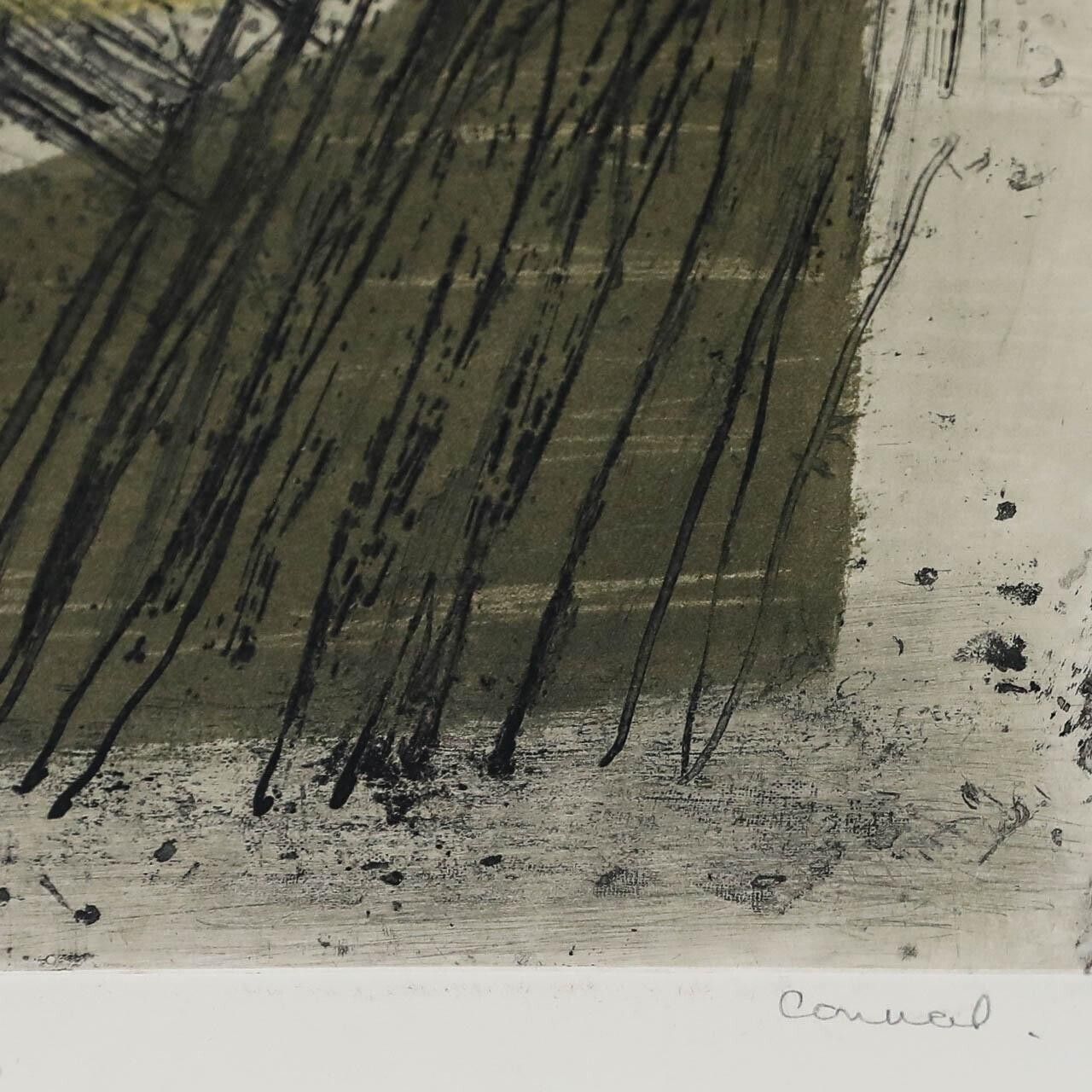 Betty Connal Peebles (1935 1999)   20th Century Collagraph, L'automne photo vinterior