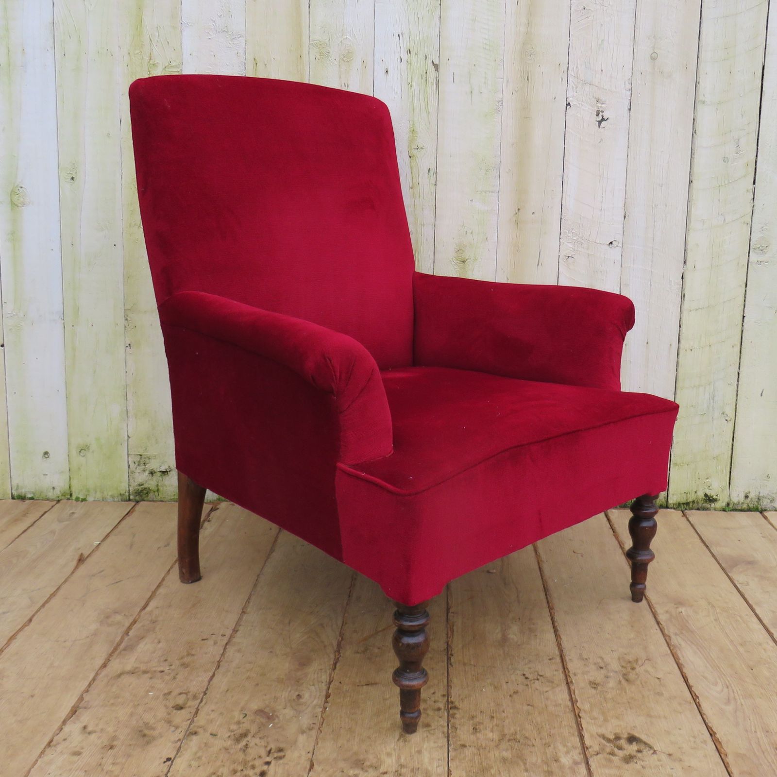 Antique French Napoleon III Library Armchair photo furniture