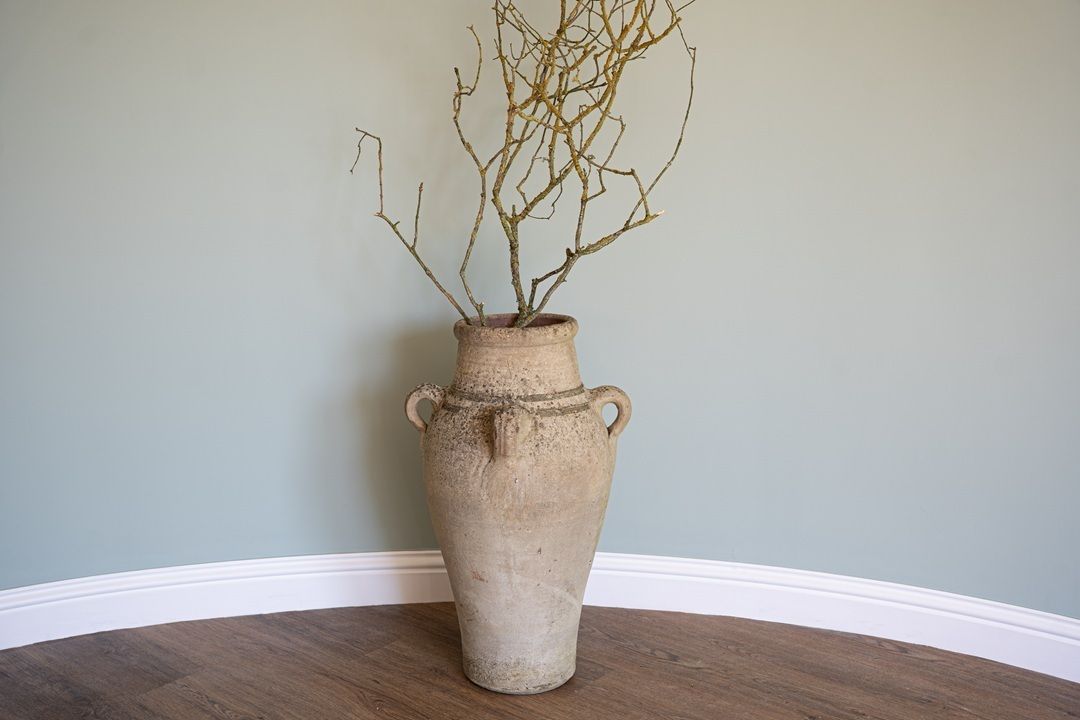 Rustic Terracotta Pot Roman Greek Urn Garden Planter photo for sale