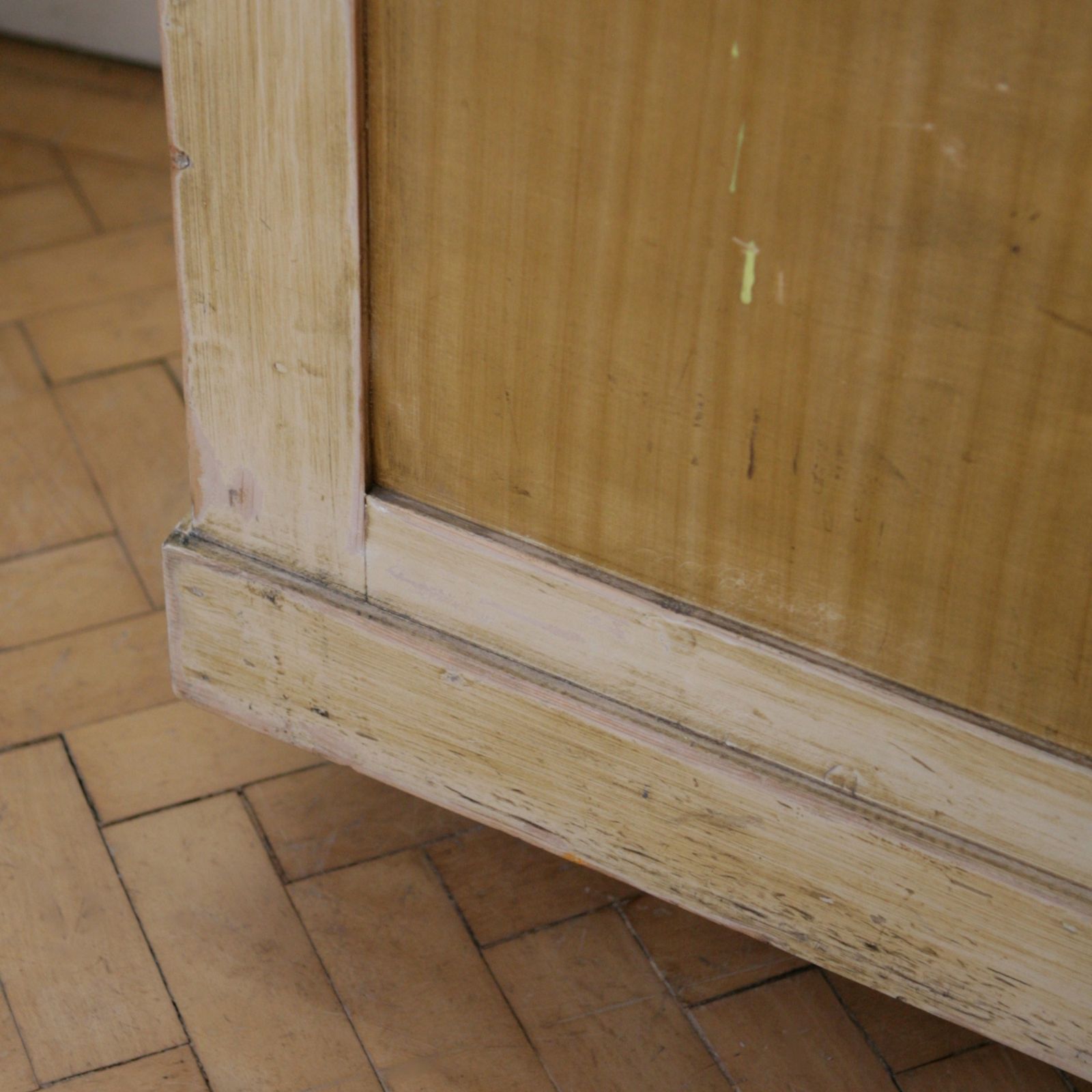 Large English Painted Pine Shop Counter photo for sale