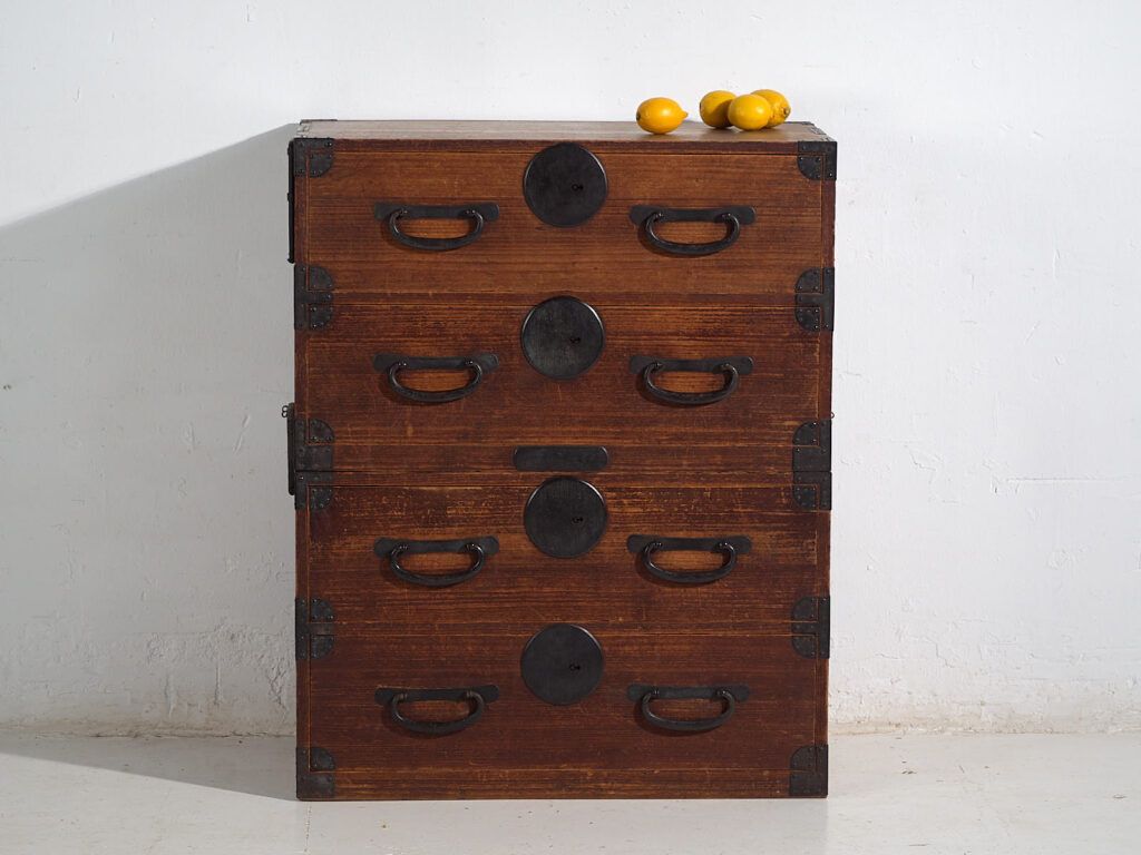 Antique Tansu Japanese Chest Of Drawers – Meiji / Taishō Period (C.1868 1926) #43