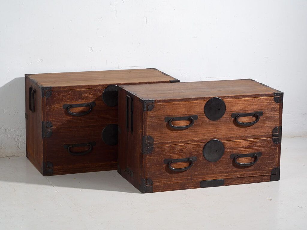 Furniture Antique Tansu Japanese Chest Of Drawers – Meiji / Taishō Period (C.1868 1926) #43 photo